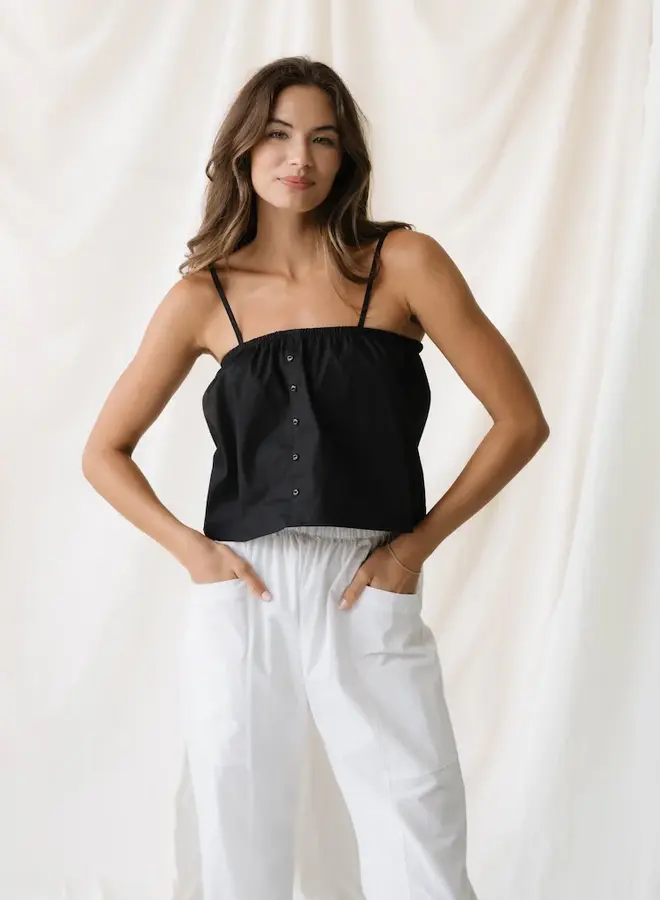 Natalie Busby- Utility Slouch Pant - White