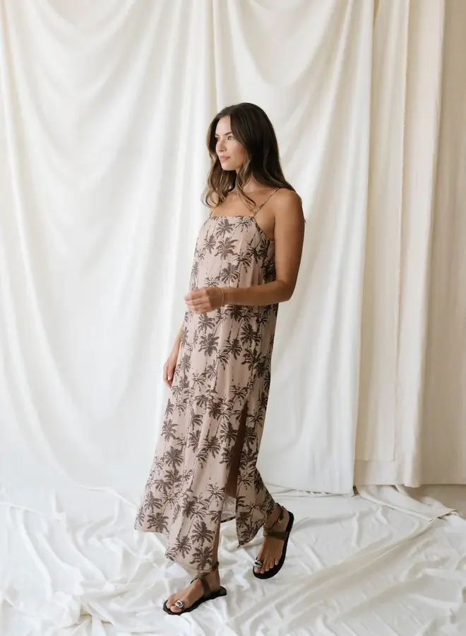 Natalie Busby- Easy Tank Dress - Palm Print