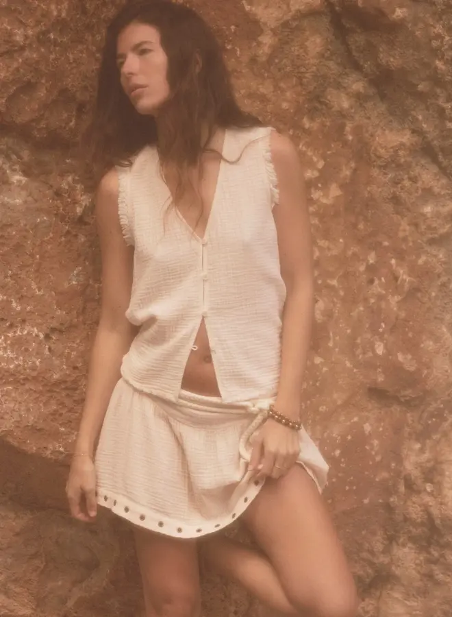 Xirena- Naomie Top- Oysterette