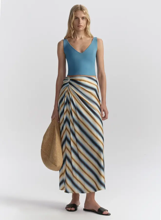ALC- Jean Skirt- Tahoe Blue/Milk Chocolate