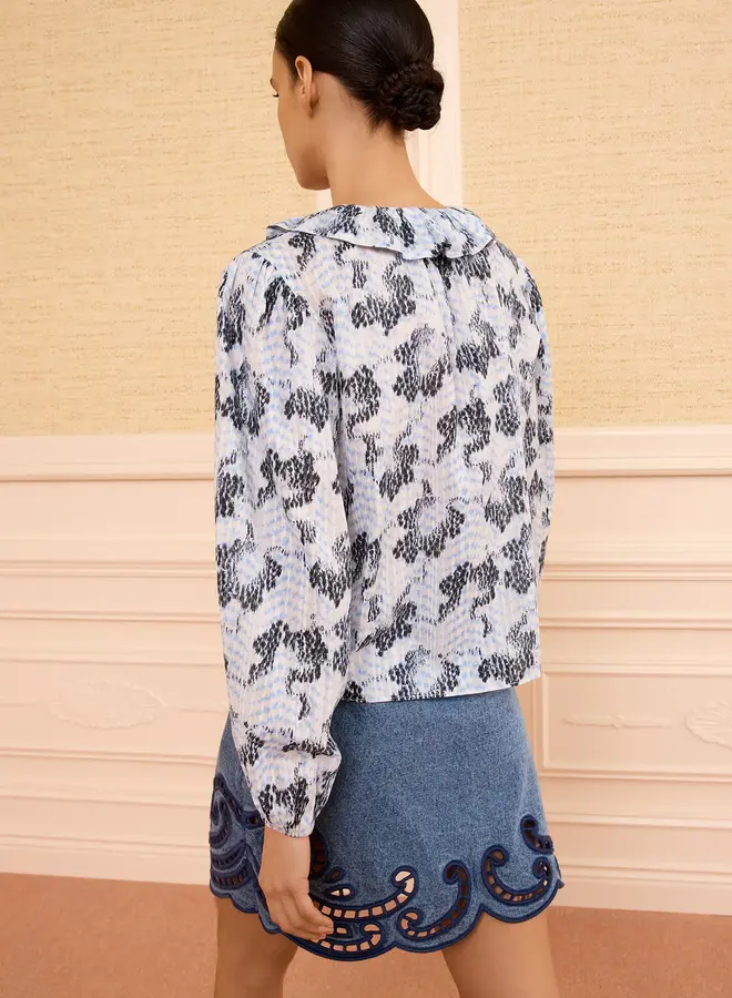 Ulla Johnson- Siena LS Cotton Top- Ciel