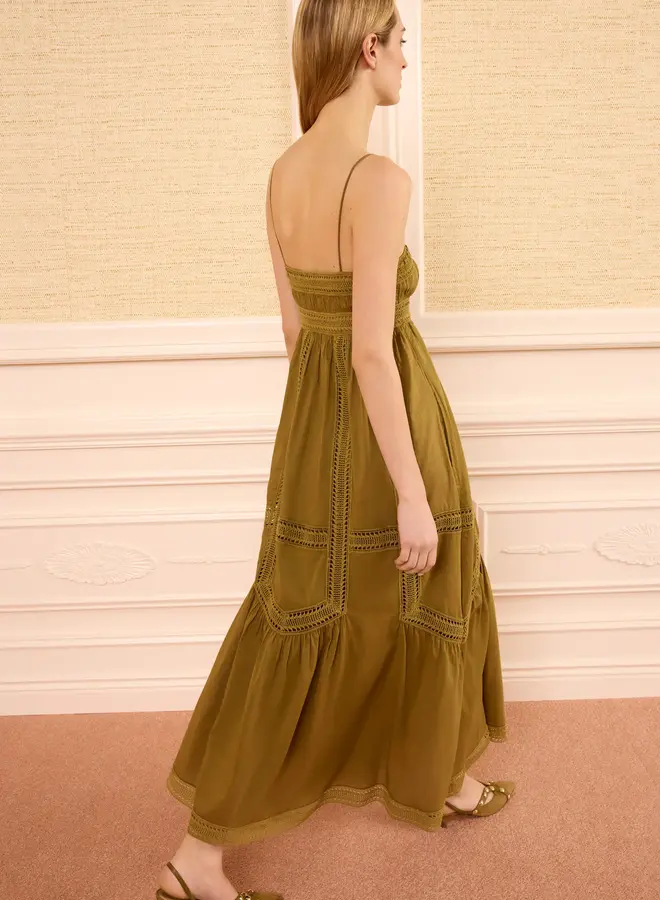 Ulla Johnson- Romilly Cami Cotton Dress- Lichen