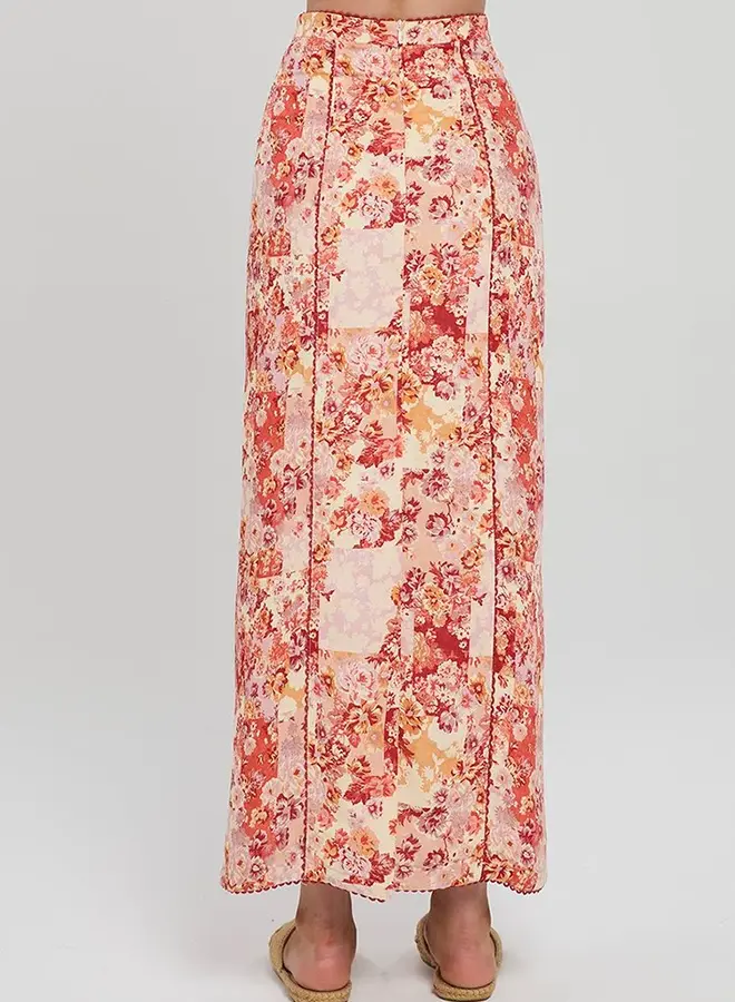 Winona- Selca Midi Skirt- Red