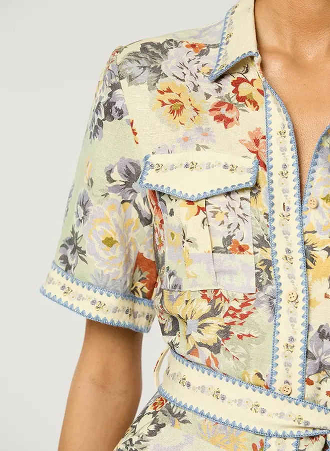 Winona- Genovia Midi Dress- Multi Print