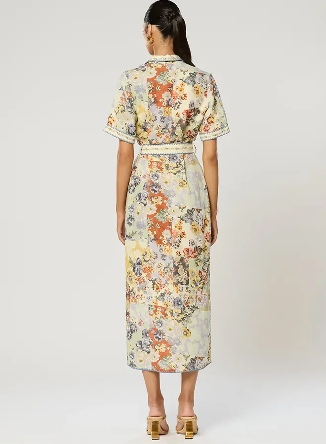 Winona- Genovia Midi Dress- Multi Print