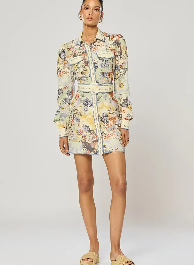 Winona- Genovia Short Dress- Multi Print