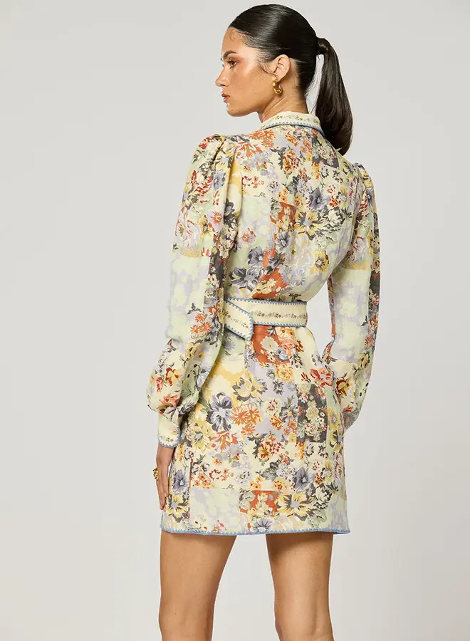 Winona- Genovia Short Dress- Multi Print