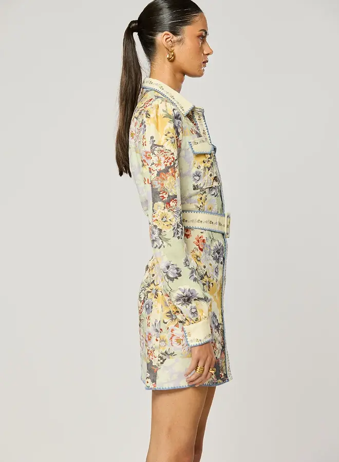 Winona- Genovia Short Dress- Multi Print