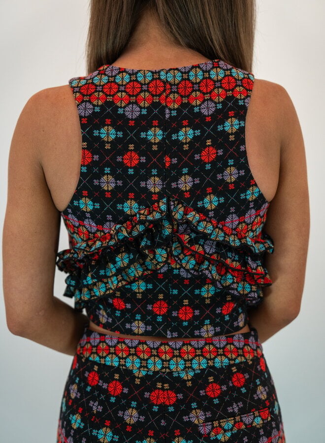 SHUG- Maggie Top- Circle Jacquard