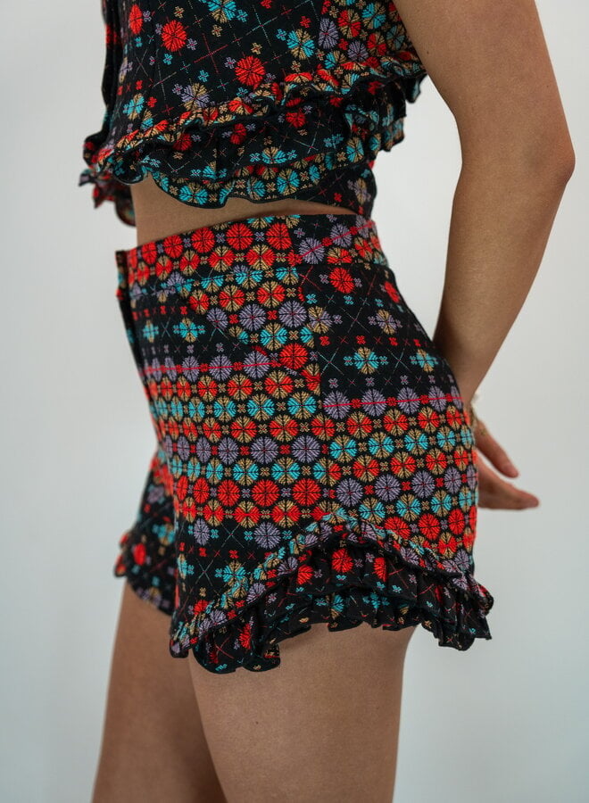 SHUG- Maggie Short- Circle Jacquard