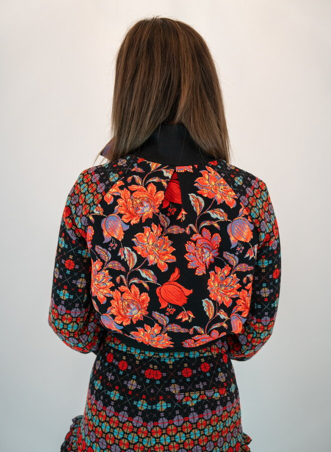 SHUG- Blair Bomber- Floral Jacquard