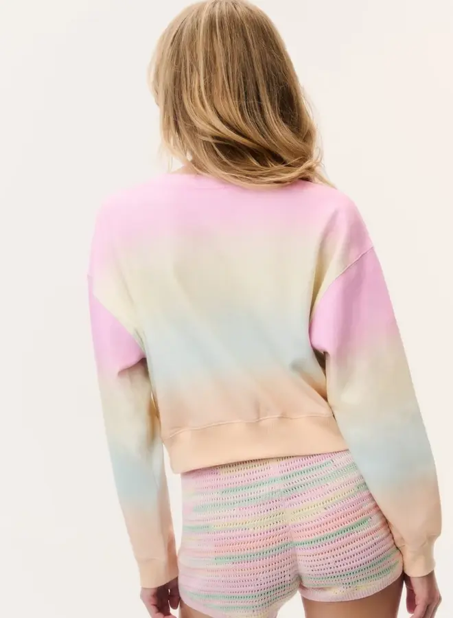 Love Shack Fancy- Emparo Pullover- Pacific Glow