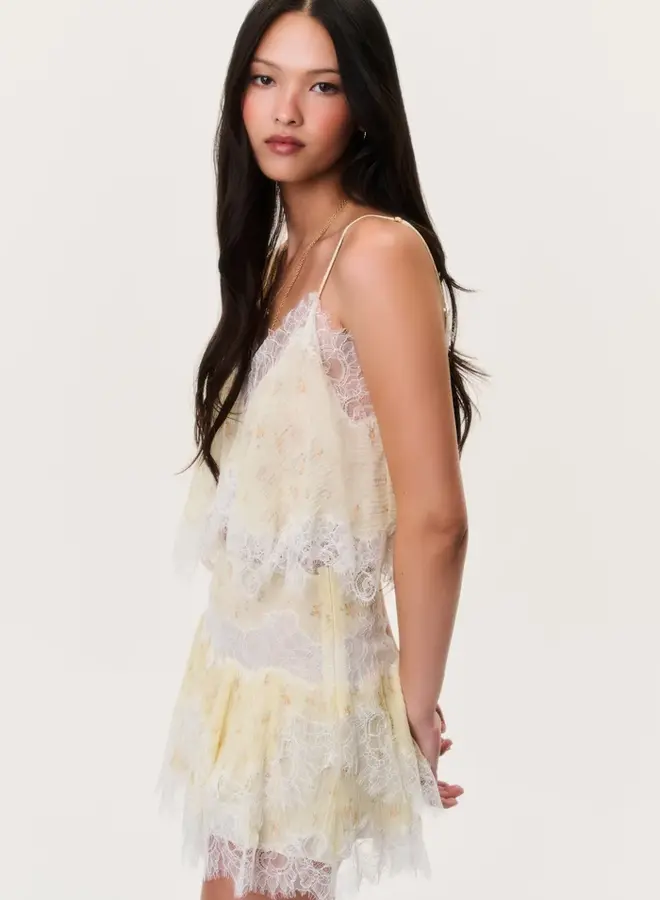 Love Shack Fancy- Kellison Skirt- Sweet Nectar