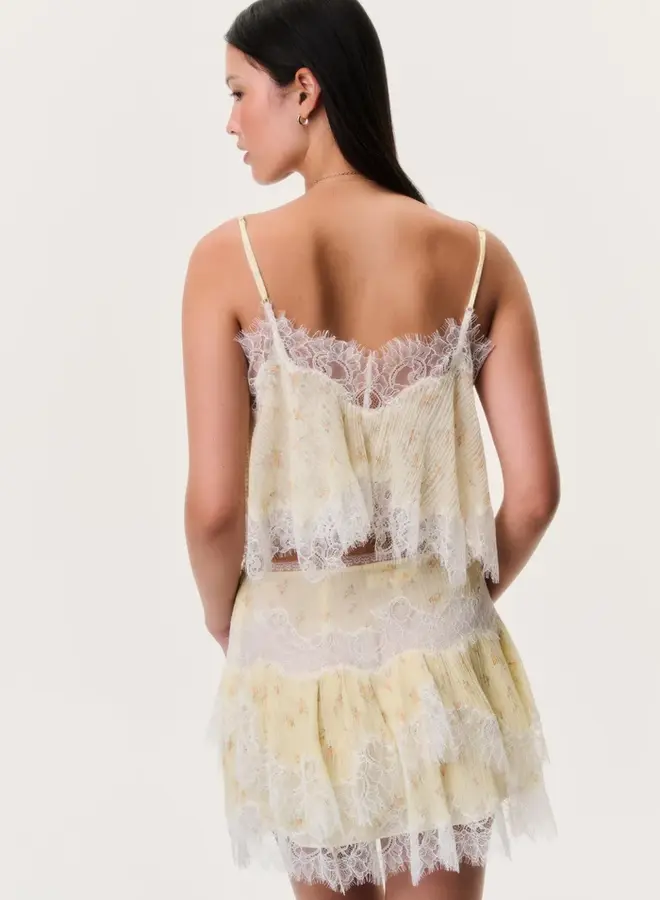 Love Shack Fancy- Kellison Skirt- Sweet Nectar