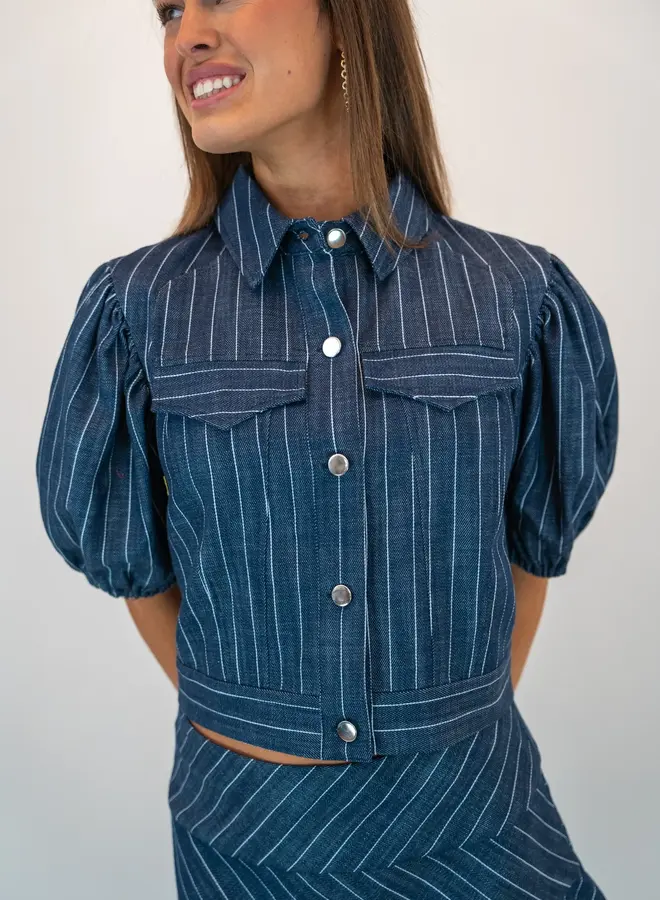 SHUG- Elizabeth Jacket- Tick Stripe