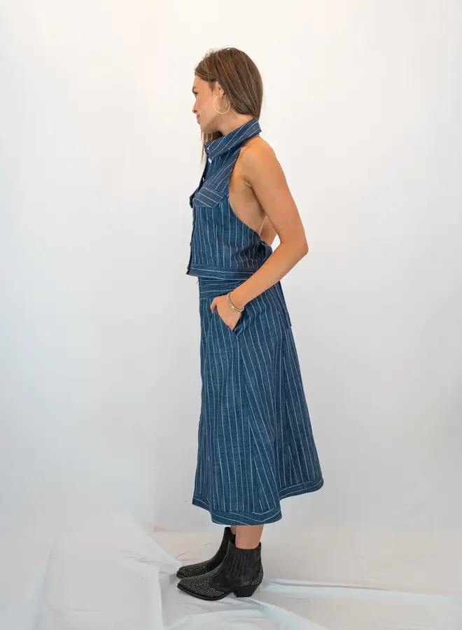 SHUG- Elizabeth Skirt- Tick Stripe