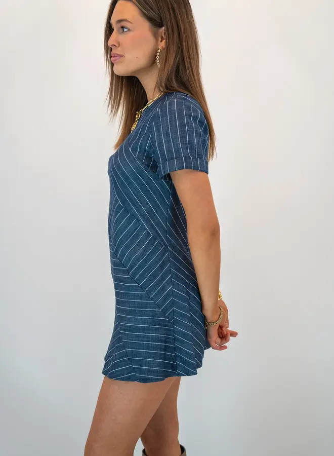SHUG- Jess Dress- Tick Stripe
