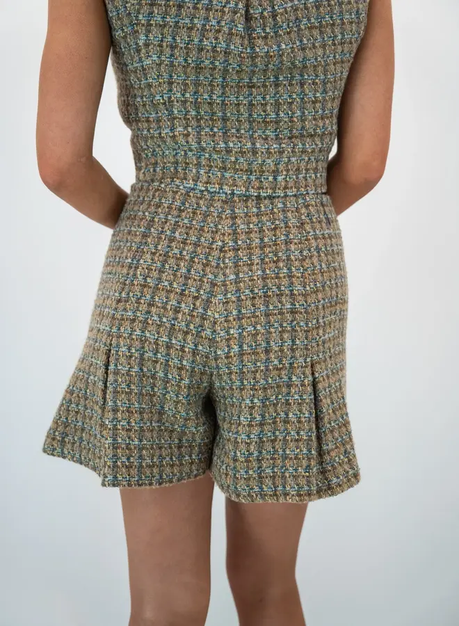 SHUG- Preston Peacock Short- Peacock Boucle Multi