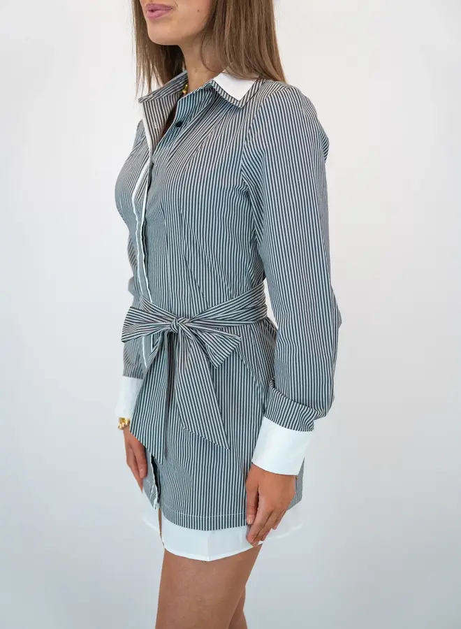 SHUG- Willa Dress- Verigated Stripe