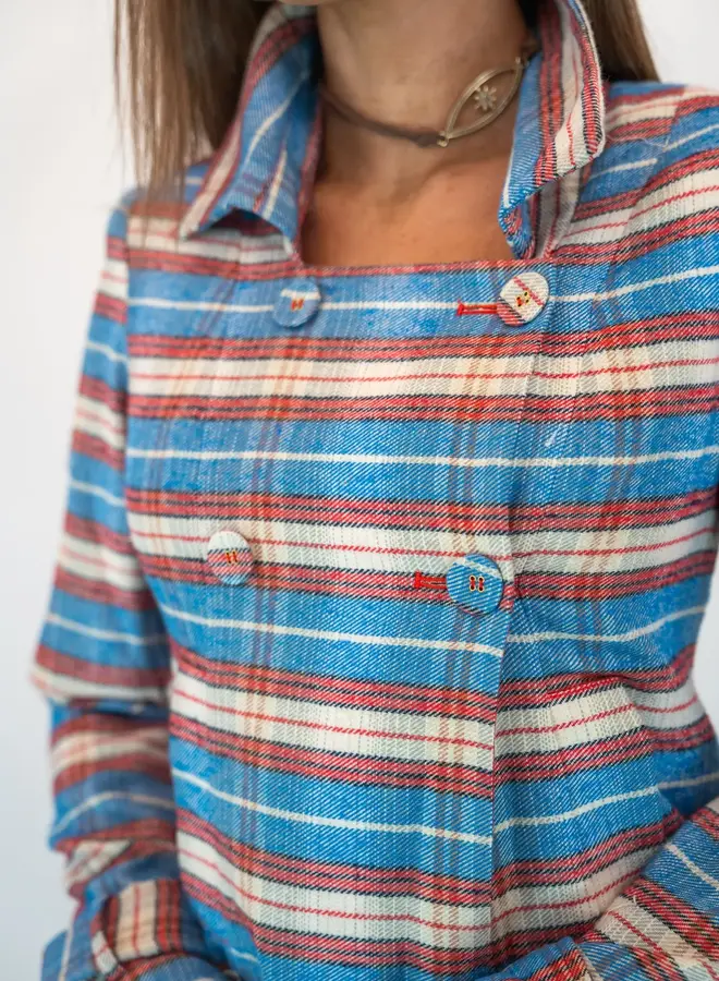 SHUG- Julia Jacket- Plaid Stripe
