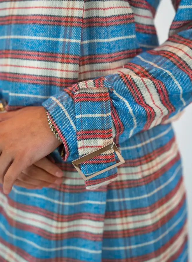 SHUG- Julia Jacket- Plaid Stripe