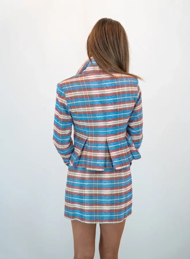 SHUG- Julia Jacket- Plaid Stripe