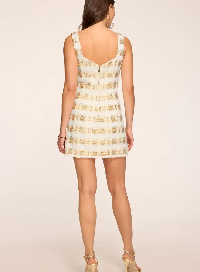 Ramy Brook- Michaela Lurex Tweed Mini Dress- Ivory Tweed