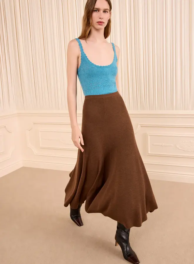 Ulla Johnson- Azaria Knit Skirt- Clove