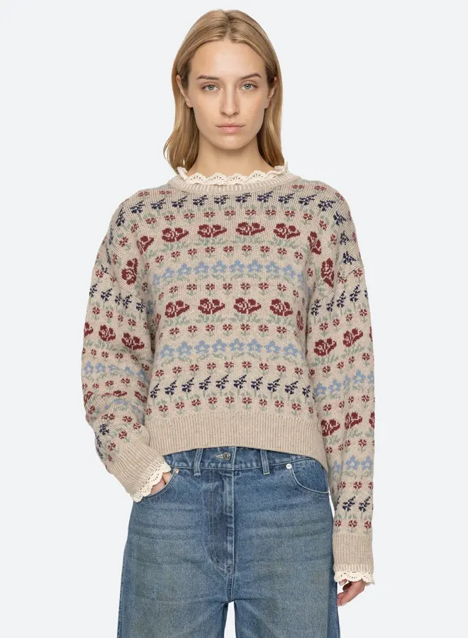 Sea New York- Preston Sweater- Cream