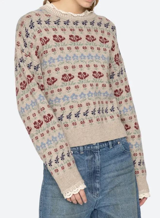 Sea New York- Preston Sweater- Cream