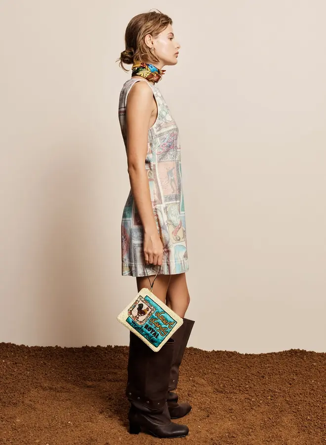 Alemais- Andie Denim Mini Dress