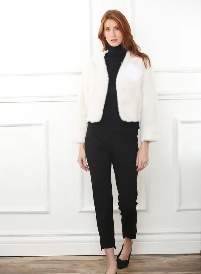 Zero Degrees Celsius- Faux Fur Flower Coat