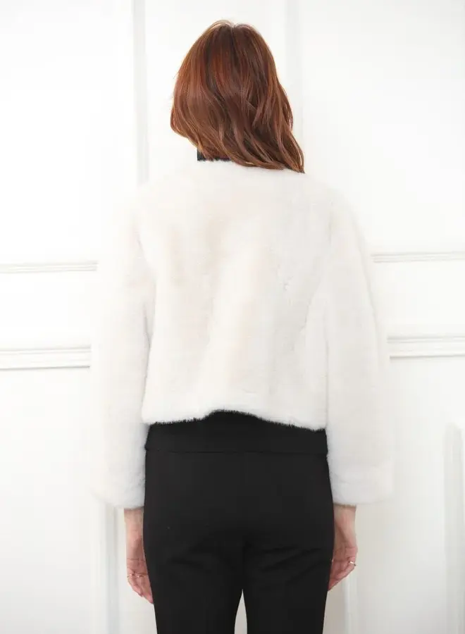 Zero Degrees Celsius- Faux Fur Flower Coat
