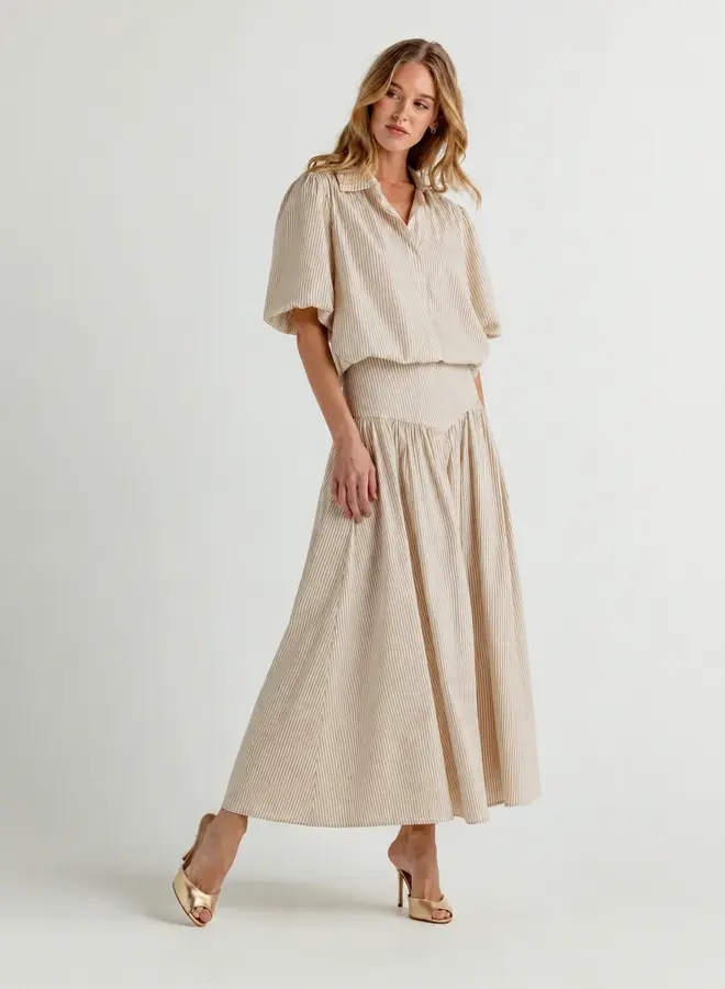 Sundays- Rory Skirt- Bridle Ticking