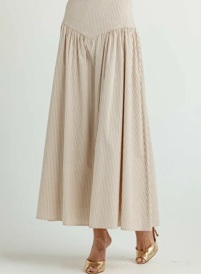 Sundays- Rory Skirt- Bridle Ticking