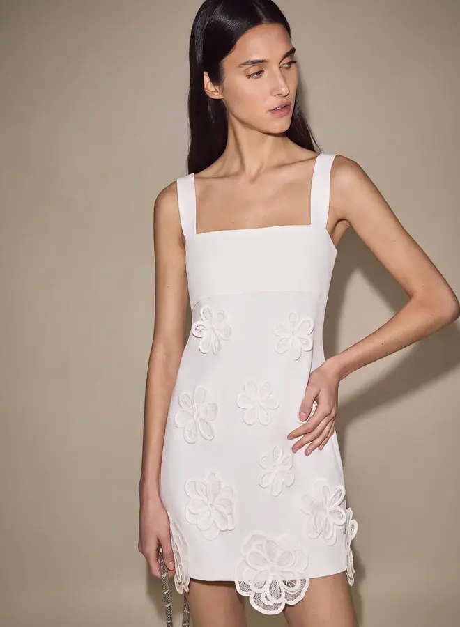 Alexis- Provenza Mini Dress- White