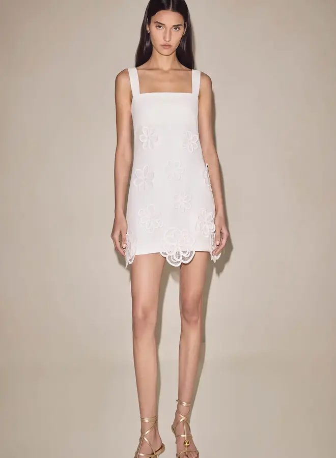 Alexis- Provenza Mini Dress- White