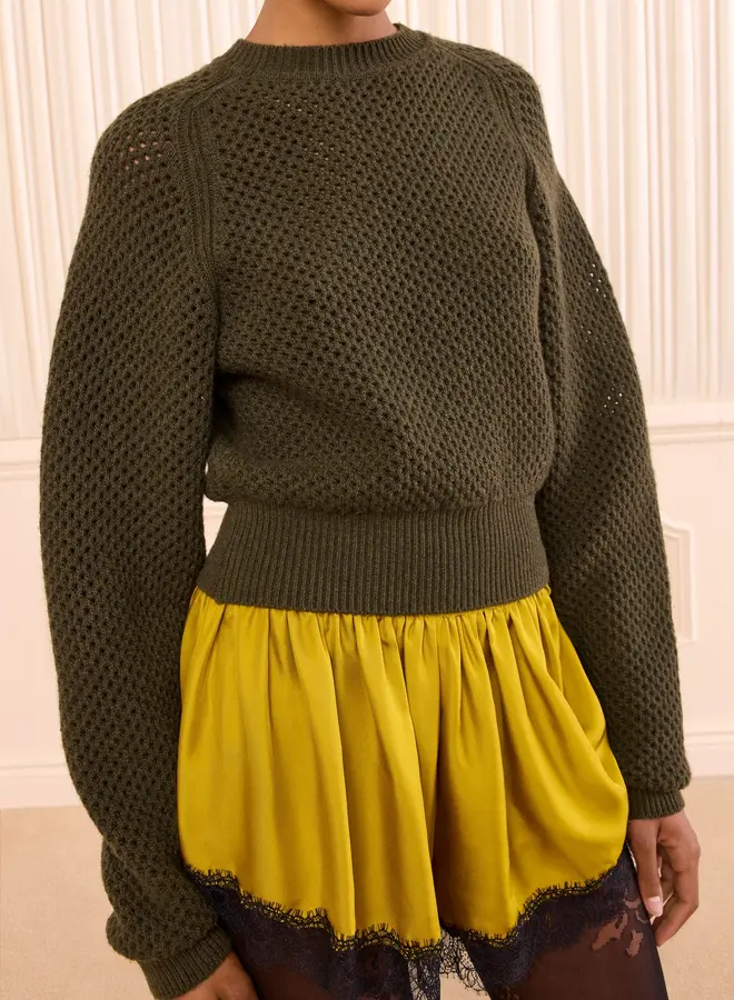 Ulla Johnson- Ronan Knit Pullover- Militaire