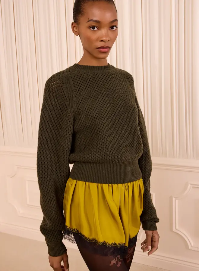 Ulla Johnson- Ronan Knit Pullover- Militaire