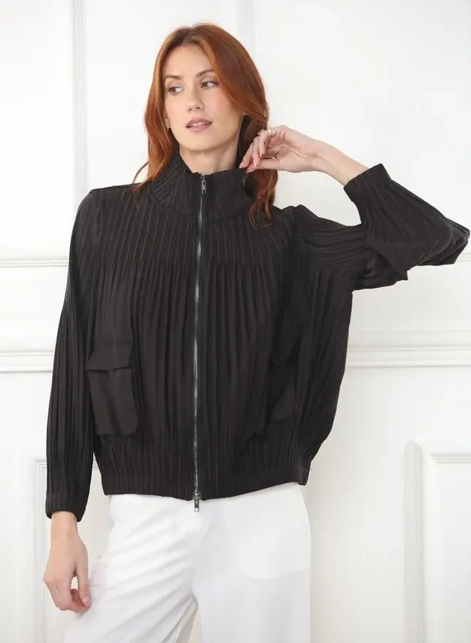 Zero Degrees Celsius- Pleated Pocket Zip Jacket- NEW