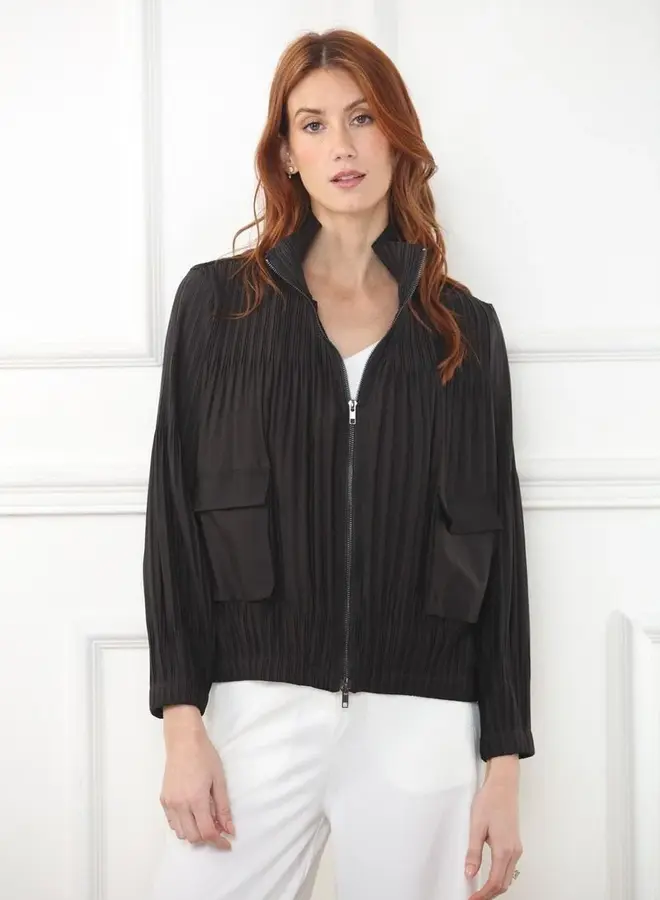 Zero Degrees Celsius- Pleated Pocket Zip Jacket- NEW