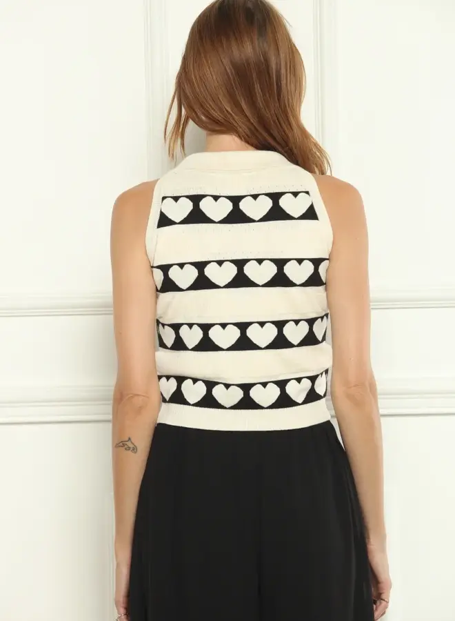 Zero Degrees Celsius- Heart Sweater- NEW