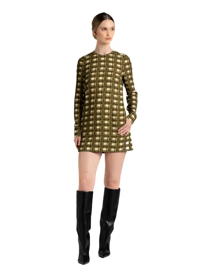 A.Lynn- Julie Dress- Olive Multi