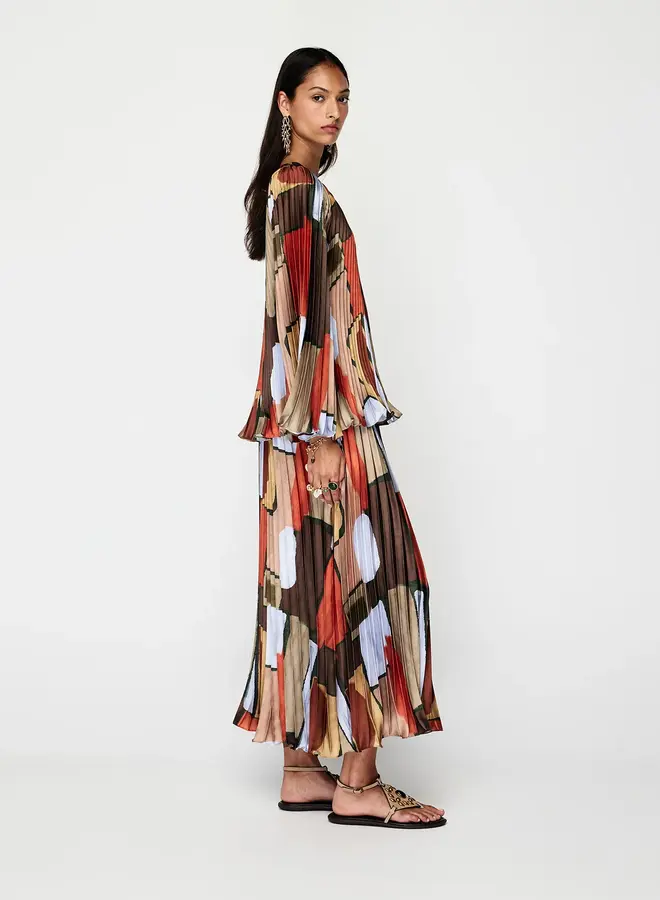 Mos The Label- Koa Pleated Blouse- Koa Print