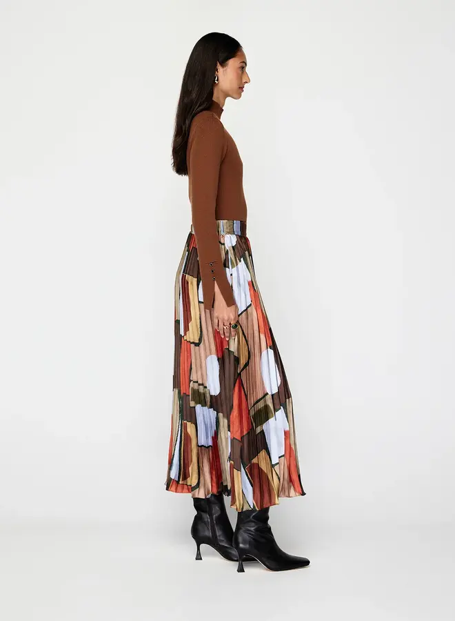 Mos The Label- Koa Pleated Skirt- Koa Print