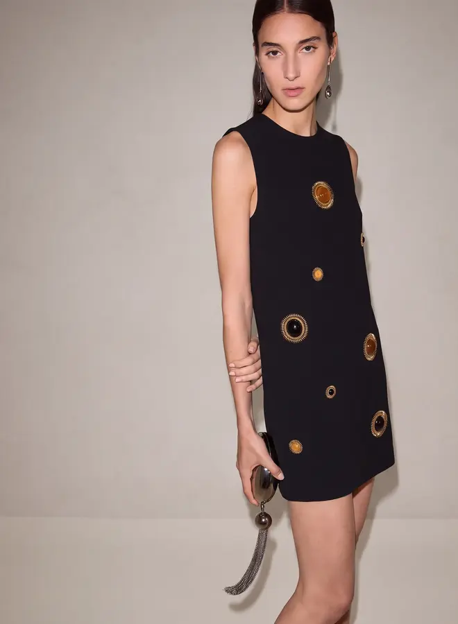 Alexis- Piuma Dress- Black
