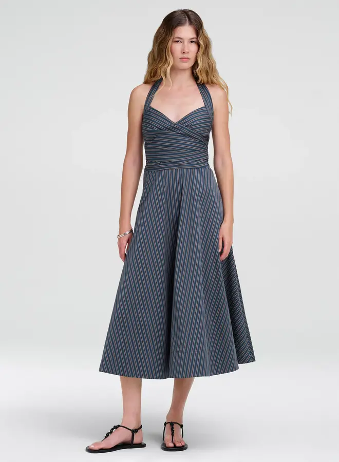 ALC- Magnolia Dress- Carbon Blue Multi