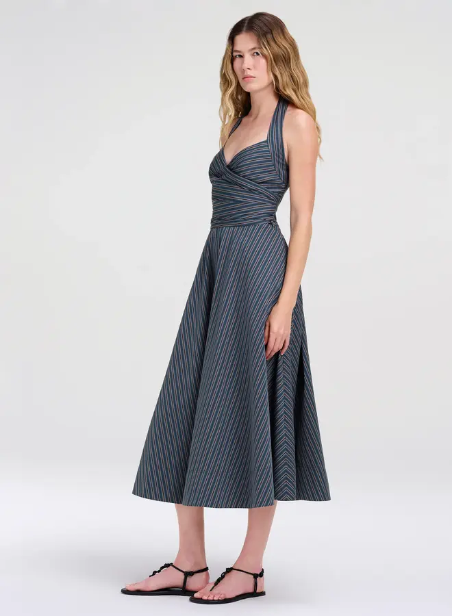 ALC- Magnolia Dress- Carbon Blue Multi