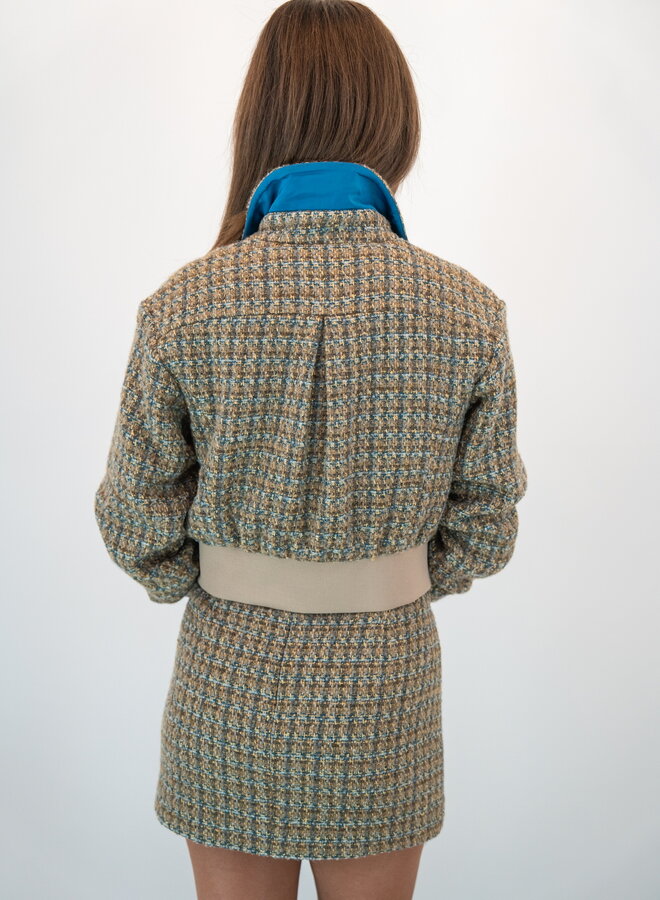 SHUG- Palina Peacock Jacket- Peacock Boucle Multi