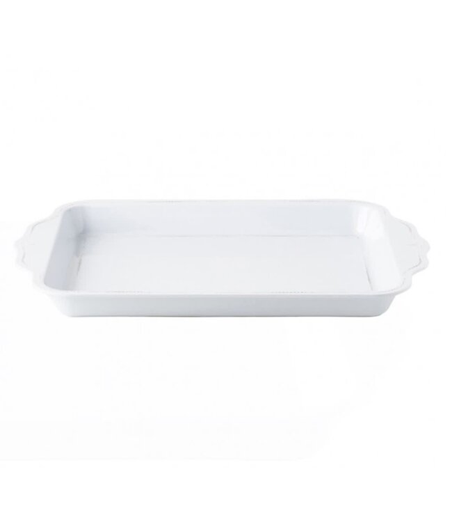 Juliska 24'' Handled Tray B&T Melamine Whitewash